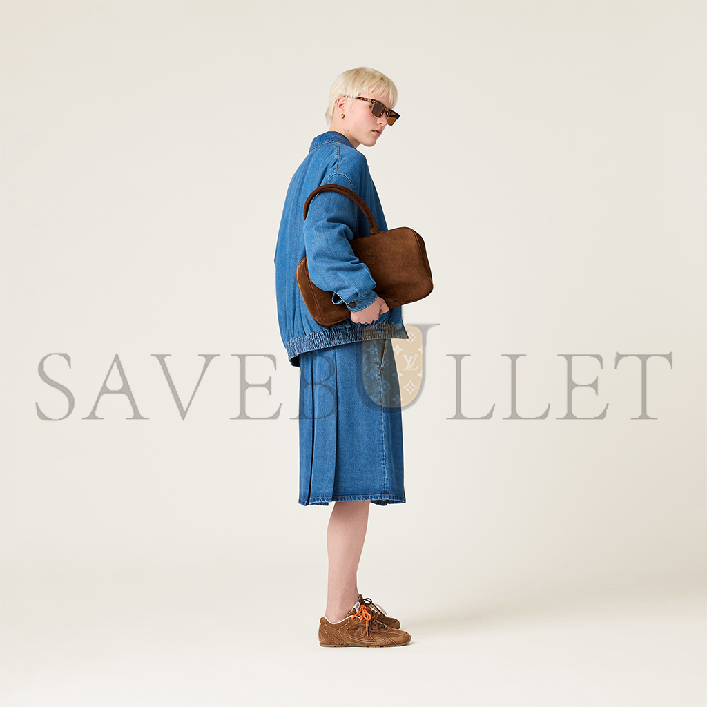 MIU MIU SUEDE BEAU BAG 5BB117 (34*23*10cm) MIU MIU SUEDE BEAU BAG 5BB117 (34*23*10cm)